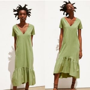 Zara Washed Effect Midi Dress